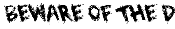 Beware of the Dog font preview